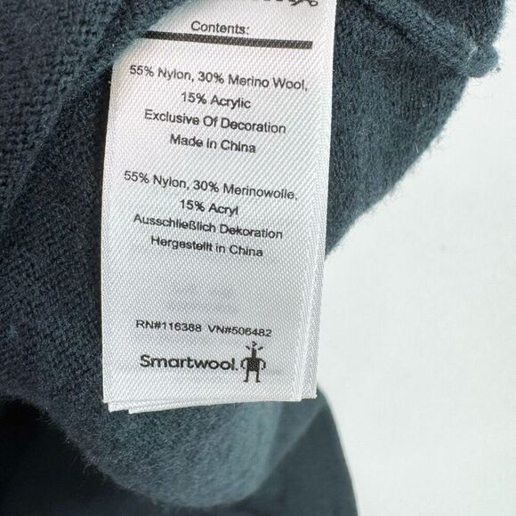 Smartwool Sweater Womens Large Bell Sleeve Teal Green Merino Wool Everglade - Picture 4 of 9